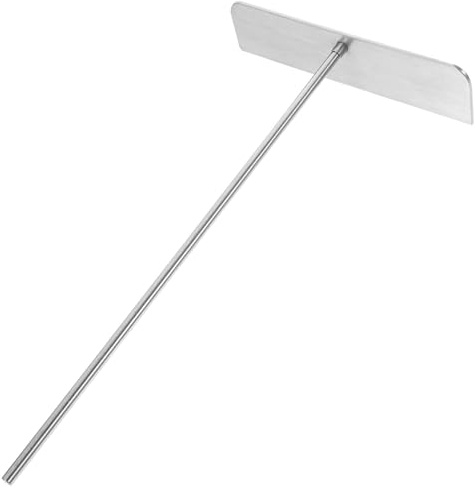 NIYANGLE Raschietto per Pancake in Acciaio Inox 304 Manico lungo Ergonomico, Spatola per Crêpe Smontabile, Strumento Pratico per Preparazione Pancake e Frittate Domestiche
