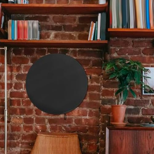 600D Oxford Dartboard Cover for Outdoor Use – Weatherproof, Dust-Resistant & Windproof with Elastic Hem, Fits Standard 24-Inch Darts Target (Blac