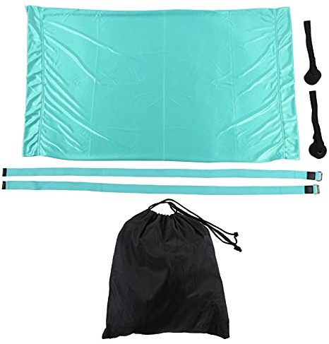 Hamaca de yoga para hacer el pino, estiramiento de piernas en posición dividida, columpio de yoga aéreo, hamaca elástica portátil y ajustable con anclaje para puerta para gimnasio (Azul oscuro)