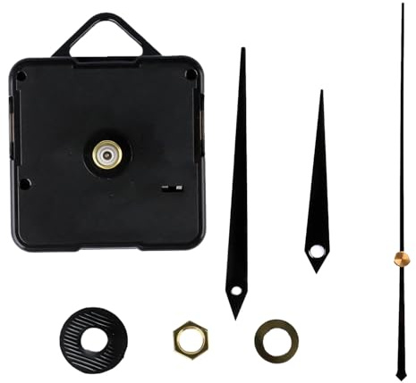 Gaomumu Quartz Clock Movement Kit, High Torque Silent Mechanism with Hour, Minute, and Second Hands for DIY Clock Repair and Replacement, Suitable for Various Clock Frames and Home Decor Projects