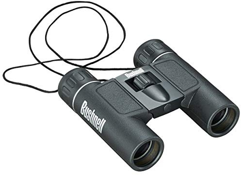 Bushnell - Powerview - 12x25 - Nero - Prisma a tetto - Insta-Focus - Diottrica regolabile - Estrema robustezza - Osservazione degli uccelli - In viaggio - Binocolo compatto - 131225