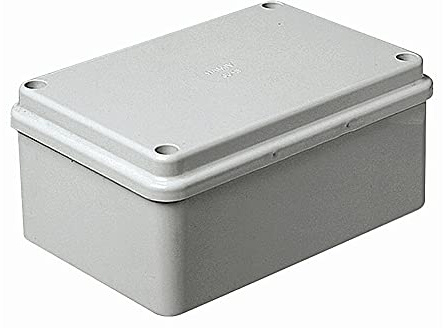 DOJA Barcelona Junction Box 175x110x83mm IP65 Rated Waterproof Boxes and Dustproof Electrical Enclosure Box with Cable Connector Unit for Outdoor Electrical Applications and Distribution Box