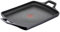 Lagostina Aroma Piastra Grill Antiaderente in Alluminio Pressofuso 26x32 cm, Induzione, Gas e Forno con Indicatore Cottura Thermo-Signal e Rivestimento Titanium Per Mantenere il Calore