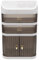 Caja de almacenamiento de cosméticos puerta corredera cajón escritorio multifuncional armario de almacenamiento multicapa maquillaje caja tocador (Style A)