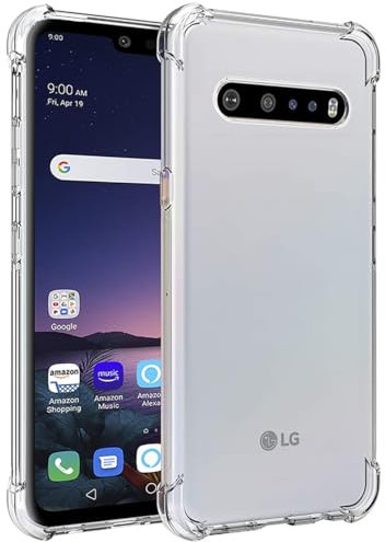 Wanyuexes Case for LG V60 ThinQ 5G Case/for LG V60/LM-V600EA Case, Soft Clear TPU Phone Cases, Slim Silicone Protective Shockproof Transparent Cover for LG V60 ThinQ Crystal Clear