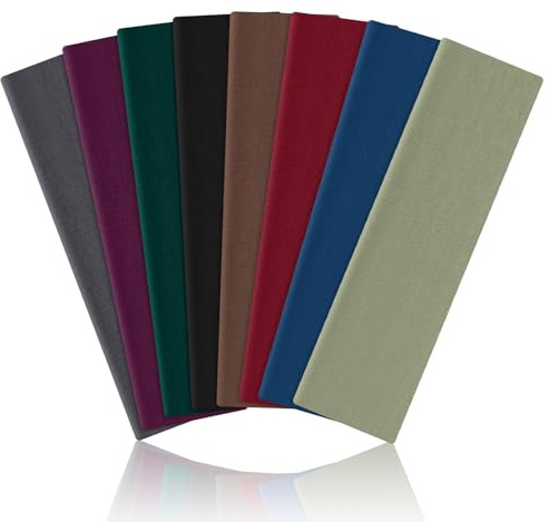 AWUMBUK Fascia Capelli Donna Uomo, 8 Pezzi Fasce Per Capelli Donna Elastica Antiscivolo Headband Sport Yoga Fitness Fascette Capelli Unisex Accessori Per Capelli