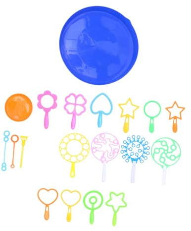 Parliky Set de Baguettes à Bulles de Savon Colorées Plastique pour Activités Plein Air Anniversaires et Fêtes Jouets de Bulles pour Garçon Fille et Familles