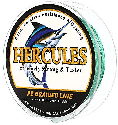 HERCULES Super Cast 100m - 2000m Yards Geflochtene Angelschnur 10lb - 300lb Test für Salzwasser Süßwasser PE Geflecht Fischdraht Superline 8 Stränge