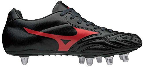 Mizuno Monarcida Rugby Si, Scarpe da Ginnastica Basse Uomo, Multicolore (Black/Red 001), 40 EU