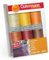 Gütermann creativ 734022-2 Nähfaden-Set, Baumwolle, gelb/rot, 6 Spulen, 600 Meter
