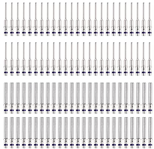 JRready ST6295 50 paires de contacts solides Deutsch, taille 20, fiche mâle 0460-010-20141/prise femelle 0462-005-20141, pour raccords DTM Strike HDP20 HD30 DRB DRC, 16-22 AWG, 7,5 A, rayés en violet