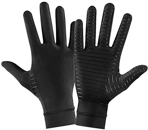 POOSR Arthritis Kompression Handschuhe Frauen MäNner Entlasten Hand Schmerzen Handschuhe zum Tippen UnterstüTzung für Gelenke TäGliche UnterstüTzung S