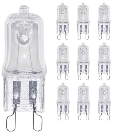 YFlifangting 10 st ugnslampa G9 högtemperaturlampa Steamer Light 25w 28w 40w 60w (Color : 60W)