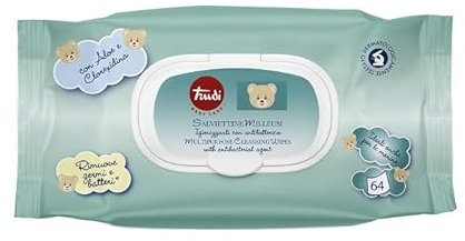 Trudi Toallitas desinfectantes desinfectantes desinfectantes milleusivas antibacterianas 4 paquetes de 64 unidades