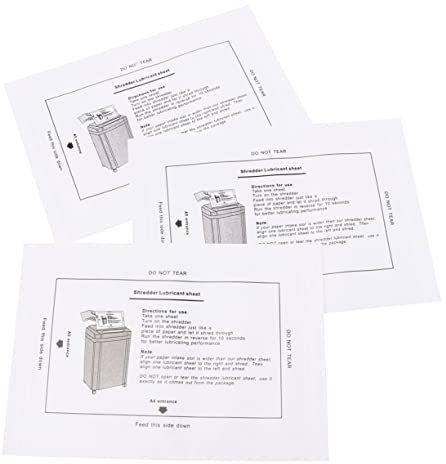 BCOATH 8st Schmierölpaket Professionelles Aktenvernichteröl Ölpapier