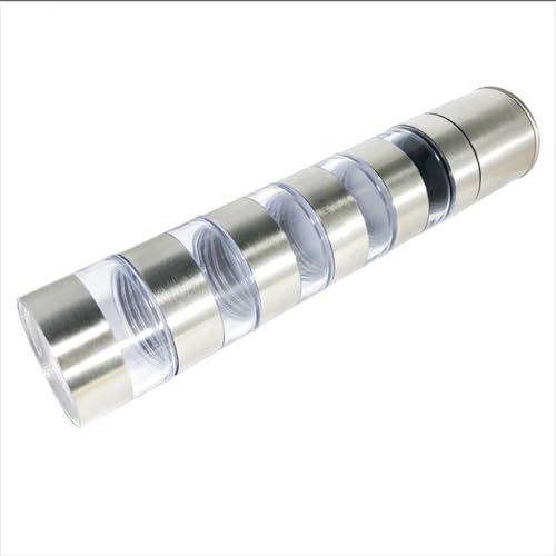 Mzshne Set di macinaspezie in acciaio inox, facile da usare, resistente, portatile, adatto per bistecche alla griglia e carni
