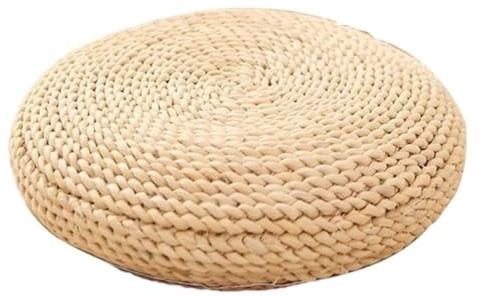Stylebest Stor Golvkudde Meditationskudde Runda Golvkuddar för Vuxna, Lyxiga Tjocka Golvkuddar för Sittande Sätt i Vardagsrummet Balkong Utomhus Tatami(Beige) (Beige1)