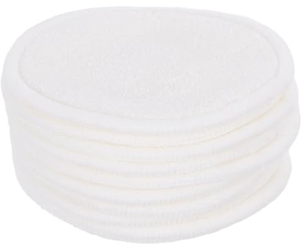 IMIKEYA Wattepads Weich und Kompakt aus Baumwolle 10 Wiederverwendbare Waschbar für Gesichtsreinigung und Make Up Entfernung Geeignet für Hauttypen Unterwegs