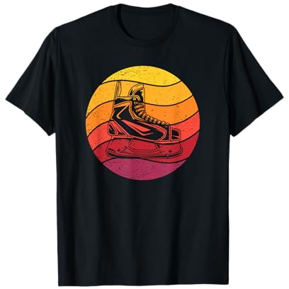 Patines de Hockey sobre Hielo Estilo Retro Vintage Camiseta