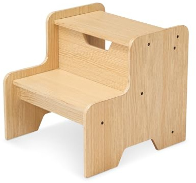 Melissa & Doug Kids Wooden Step Stool - Light Natural Finish