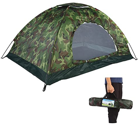 Tienda de Campaña al Aire Libre, Tienda de Campaña para 2 Personas, Protección UV 40+, Impermeable, Portátil, Ligero, para la Playa, Camping, Senderismo