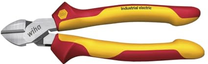 Wiha 43341 Industrial Electric mit DynamicJoint Seitenschneider, rot gelb, 180mm