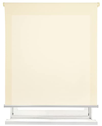MERCURY TEXTIL-Estor Enrollable translúcido Liso (Beige, 90x180cm)