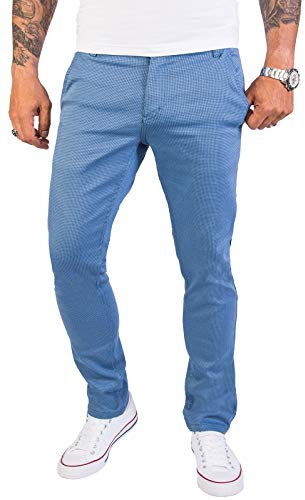 Rock Creek Herren Chino Hose Slim Fit Business Hosen Chinohose Stoffhose Chinos Hosen für Männer Casual Elegante Hose RC-2154 Himmelblau W32 L32