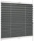 SchattenFreude Basic Klemmfix-Plissee für Fenster | Mit Klemm-Haltern | Ohne Bohren | Anthrazit, Breite: 125cm x Höhe: 130cm
