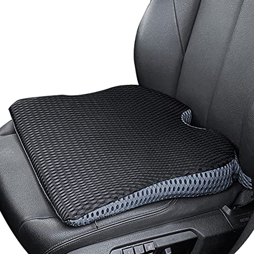 MargGona Car Wedge Cushion for Car and Truck Seats Office Chair Wheelchair - Memory Foam Cushion for Sciatica Relief