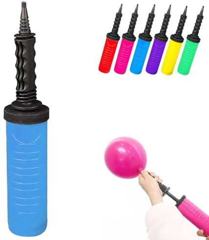 Fenxyo Balloon Pump Hand Manual Inflator, Dual Action Balloon Pump 1 Pack | Ballon Inflator, air pump blow up balloons modelling model long balloon latex, Manual Hand Balloon Pump for Party Balloons