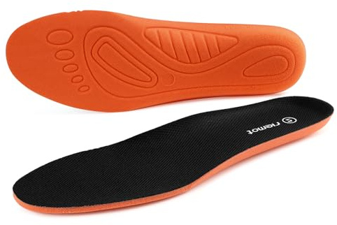 riemot Semelles intérieures pour Homme et Femme, Noir, 42