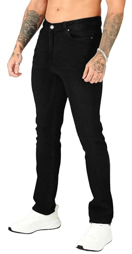 JMOJO - Mens Jeans Slim Fit - Stretch Jeans for Men UK - Men's Cotton Casual Denim Jean with 5 Pocket Design