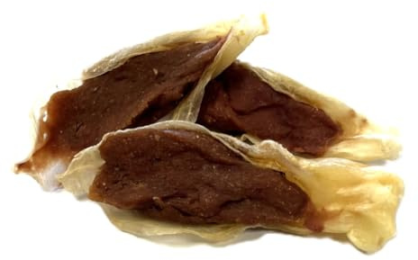 Meaty Snacks Rabbit Ears with Lamb 100g 100% Natural Low Fat Dog Treats and Training Aid