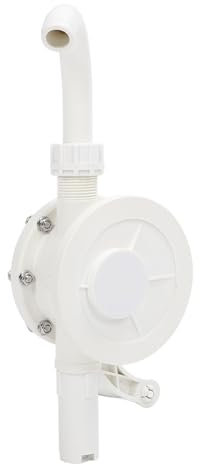 Pompe à Baril Rotative, Pompe à Main de Tambour de Carburant de Transfert d'efficacité Améliorée pour Fluide Hydraulique Résistant à la Rouille et sans Déformation, Pince Fixe