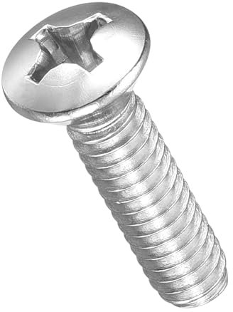 METALLIXITY Phillips Cross Recessed Countersunk Head Screws Bolts (1/4-20x1) 30Pcs, 304 Stainless Steel Flat Head Woodworking Machine Screws - for Furniture Assembly DIY Projects, Silver