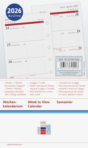 rido/idé Wochenkalendarium Timing 3 2026 | A7