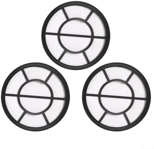 Solution de filtre fiable pour cartouche cylindrique d'aspirateur Redmond RVC335 Multicyclone, design lavable (lot de 3)