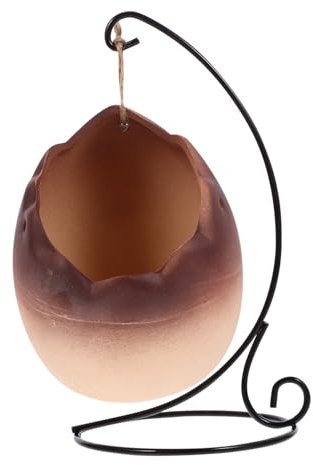 Toddmomy Pentola Di Fiori Appesa Al Muro in Ferro Battuto Fioriera Pensile Per Piante Vaso Per Piante Da Fiore Pentola Di Pianta Sospesa Fioriere Sospese Caffè Ceramica