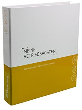 PLASTOREG Smidt GmbH: Themenringbuch 'Betriebskosten' mit Register/Trennblättern - Gelb, A4, 2-fach Lochung, 10 Trennblätter, Made in Germany