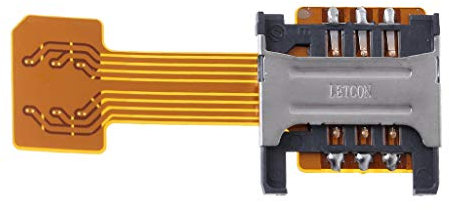 VAILANG Hybrid Double Double Carte SIM Adaptateur Micro SD pour Phone Extender Nano Mic 3