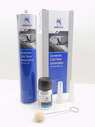 SCHEIBENKLEBER KLEBESET FRONTSCHEIBE KARTUSCHE SET SCREENOX COLD 300ML (1)