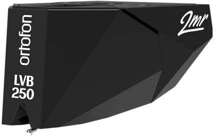 Ortofon 2MR Black LVB 250 - Testina a magnete mobile | Diamante Shibata nudo su stilo in boro con sospensione in nanotubi | Altezza ridotta specialmente per giradischi senza VTA