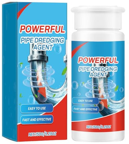 Detergente per la congestione dei tubi | Detergente liquido potente da 150 g, efficace per il dragaggio dei bagni della cucina, rimuove i capelli dalla doccia dallo scarico del lavandino