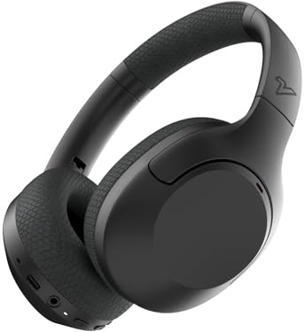 VOKALEN Hyper Pro Adaptive Active Noise Cancelling Headphones, Wireless Bluetooth Over Ear Headphones with mic, 60H Playtime, Comfort Fit Mesh Ear Cushions, Deep Bass Hi-Res Audio (Pro, Black)