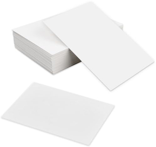 100 Stück leere A6-Karte, dickes Papier, Blanko-Postkarten, Blankokarte, 250 g/m², weiße Karte, weißer Karton, Blankokarton, zum Schreiben, Basteln, Grußkarte