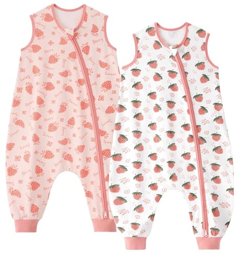Unnivoll Gigoteuse à Pied 3-4 Ans, Gigoteuse Été Tog 0.5, 100% Coton, Turbulette pour Bébé Nouveau-né Garçons Filles