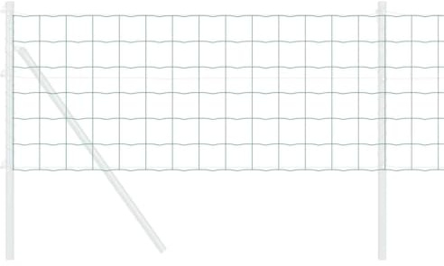 vidaXL Recinzione Euro Verde 0,4 x 25 m Ferro rivestito in PVC, Divider moderno per giardino e terrazzo, rete in ferro, parete resistente, schermo impermeabile