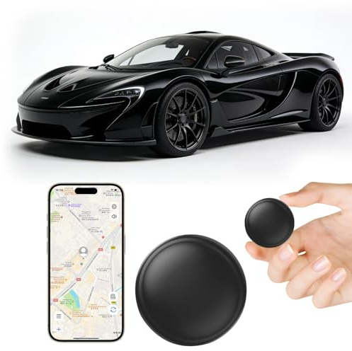 GPS Tracker for Vehicles - No Monthly Fee Real-Time Car Locator Real-Time Tracking via App – Lightweight Compatible with iOS & Android| Waterproof Hidden Tracking Device for Kids