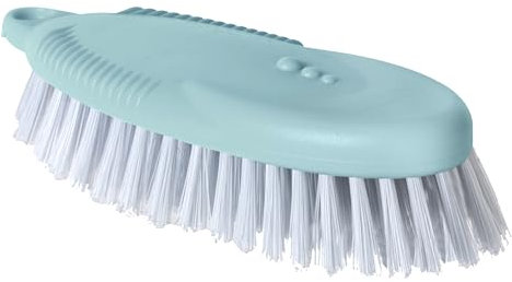 Vigar Cepillos Multifuncionales con Agujero para Colgar, Cerdas Duras y Robustas, Cepillo para Fregar con Mango Ergonómico para Baño, Ducha, Bañera, Azulejos, Pared, 17.5x6.6x3.7cm, Azul